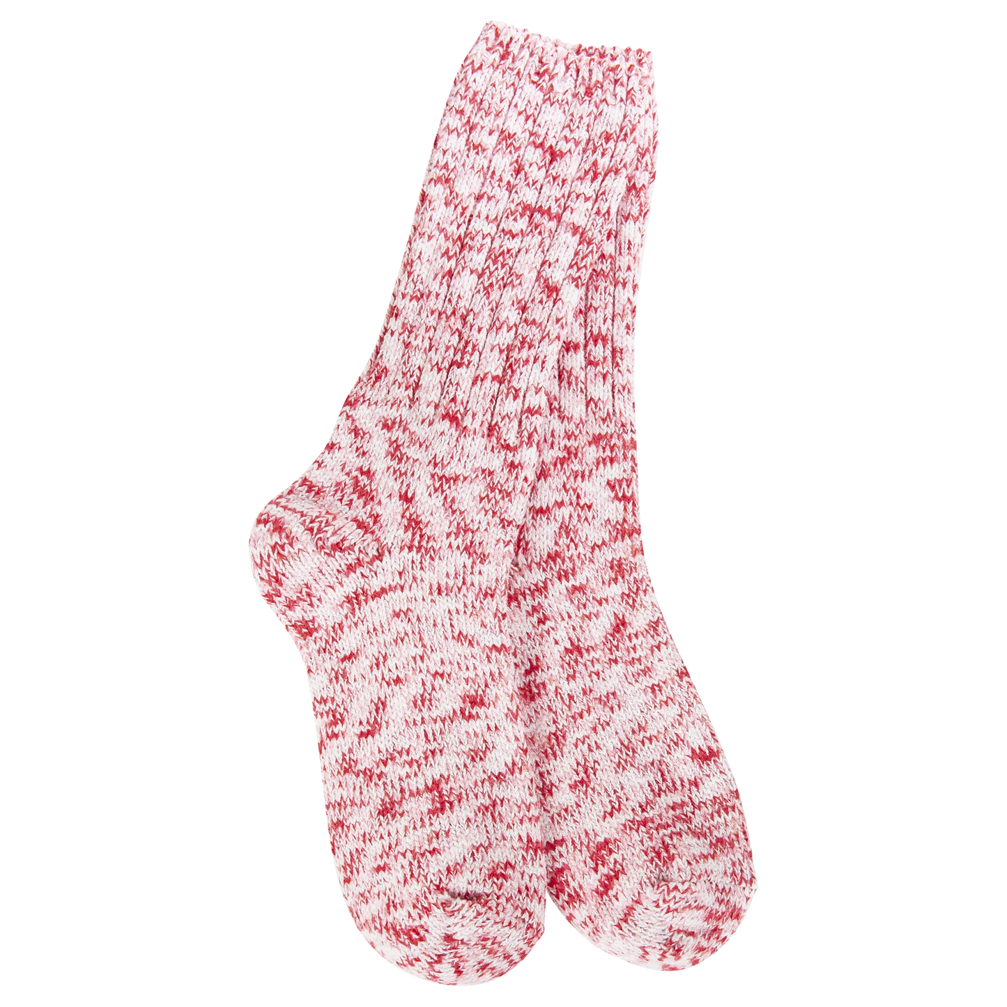 Weekend Collection Holiday Ragg Crew Socks- Peppermint- 616