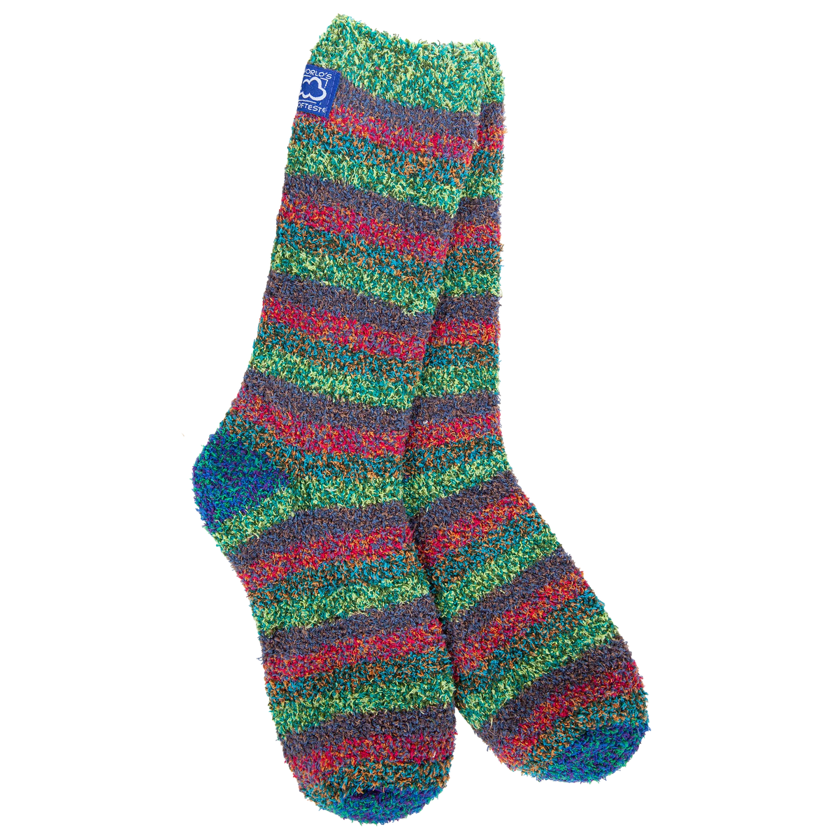 World's Softest Socks Holiday Multi Crew- Peaceful Multi-345