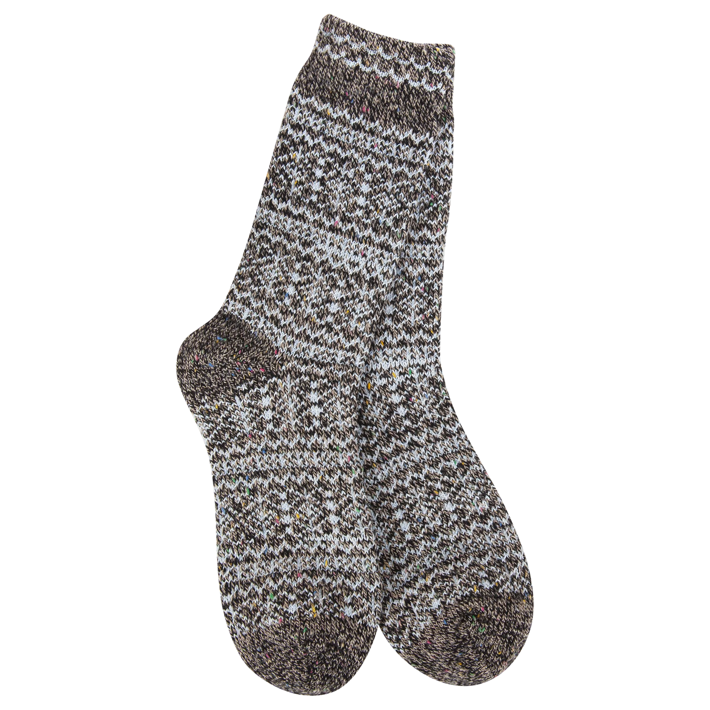 Weekend Collection Holiday Confetti Crew Sock- Blue Dark Confetti