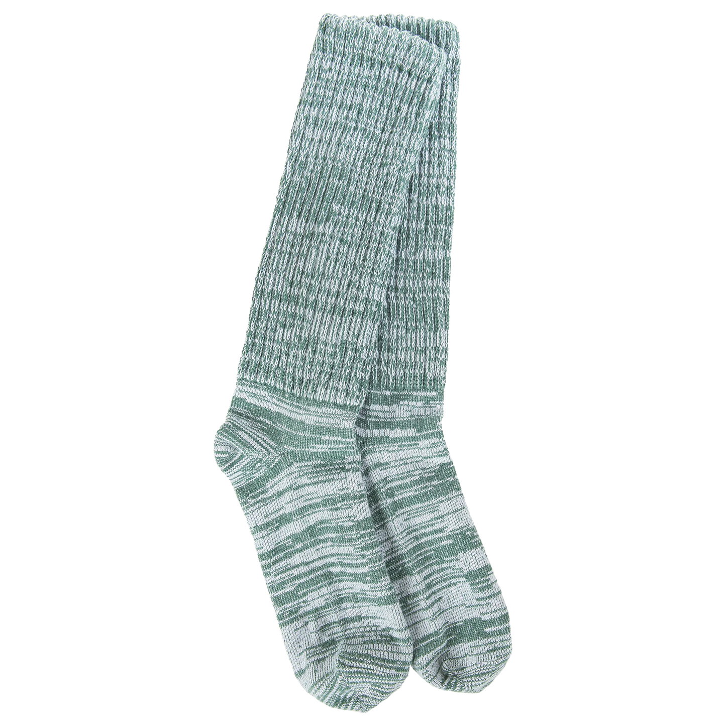 Weekend Slub Slouch Crew Sock- Spruce- 399