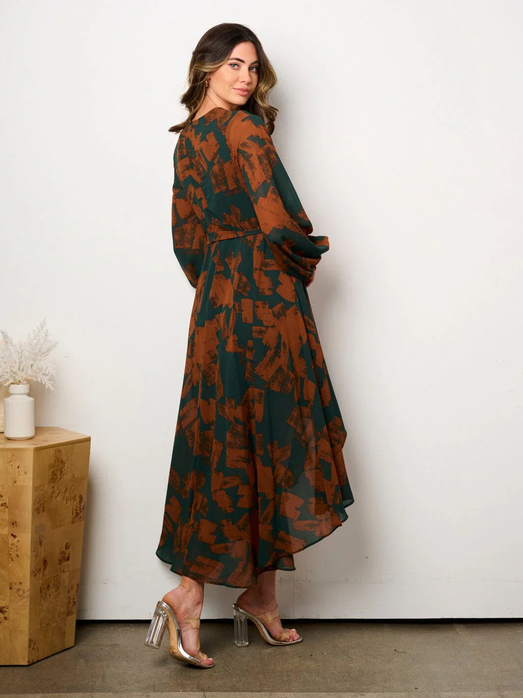 Norma High-Low Hunter Midi Dress