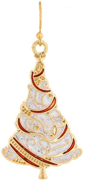 Pave Crystal Tree Earrings