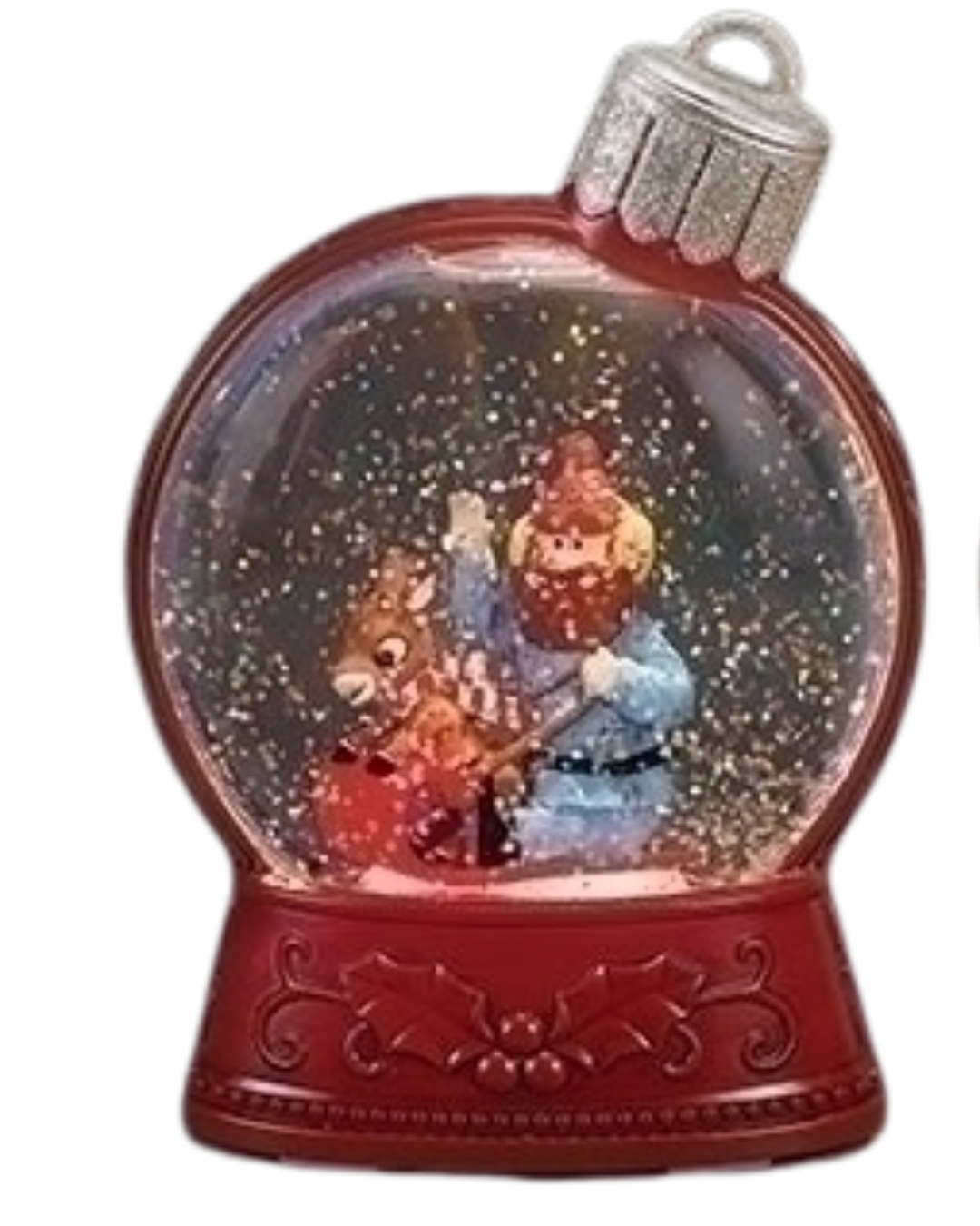 5"H Lighted Rudolph Shimmering Merry Lites