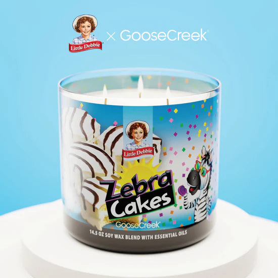 Zebra Cake 3 Wick Candle