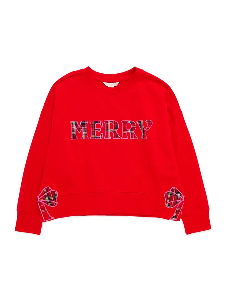 Shiraleah Plaid "Merry" Relaxed Sweatshirt
