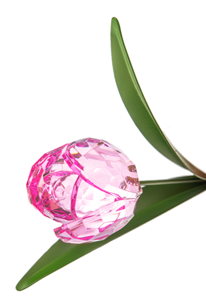 Long Stem Crystal Tulip Decor