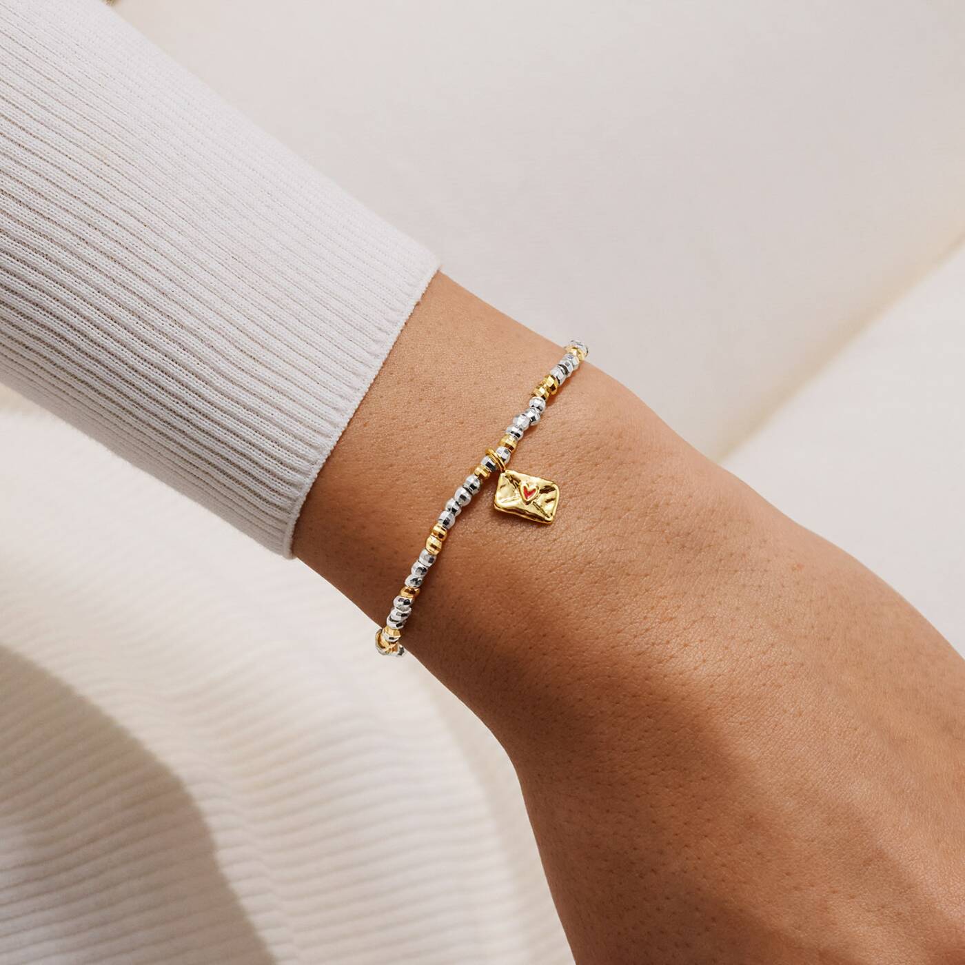 Little Stories Bracelet In Silver and Gold-Tone Plating- Sending Love Your Way