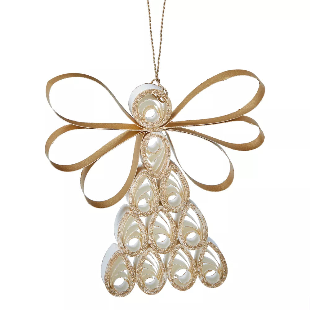 Christmas Quilled Paper Angel Ornament