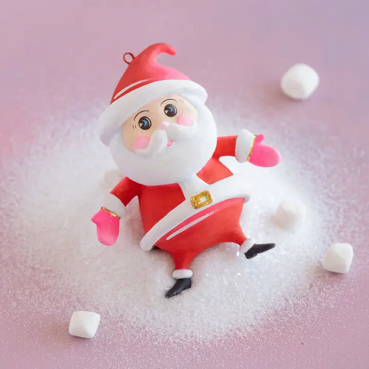 Glitterville Red Resin Baby Papa Noel Ornament