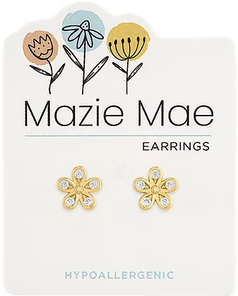 Mazie Mae Hypoallergenic Gold Stud Earrings