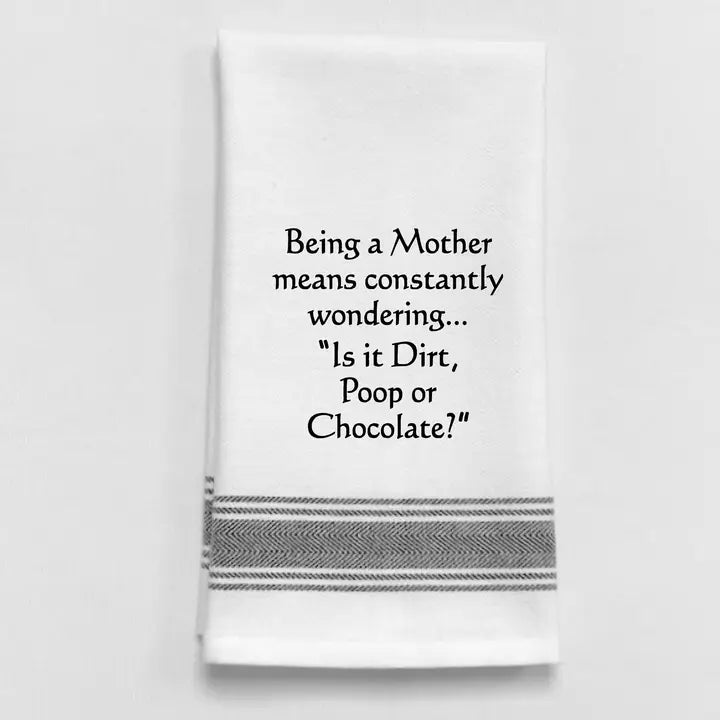 Wild Hare Being A Mother Tea Towel