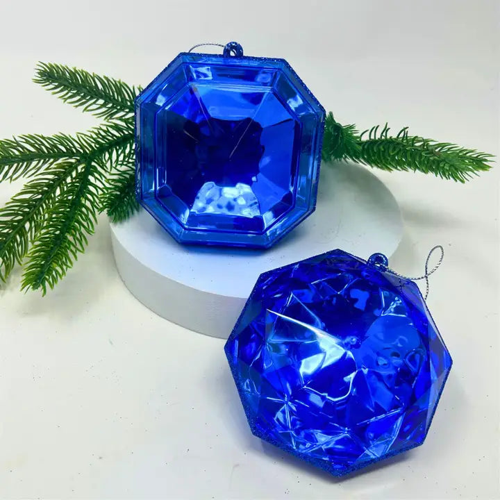 Acrylic Royal Blue Precious Gem Ornament