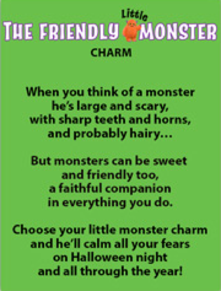 The Friendly Little Monster Charms