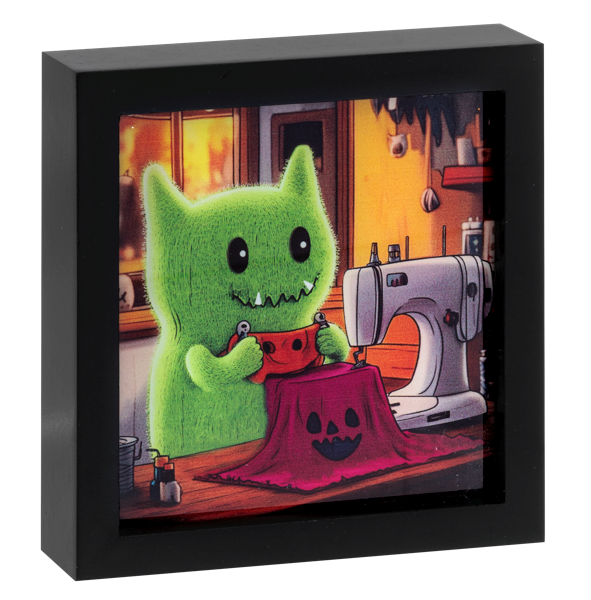 The Friendly Little Monster Light Up Shadow Boxes