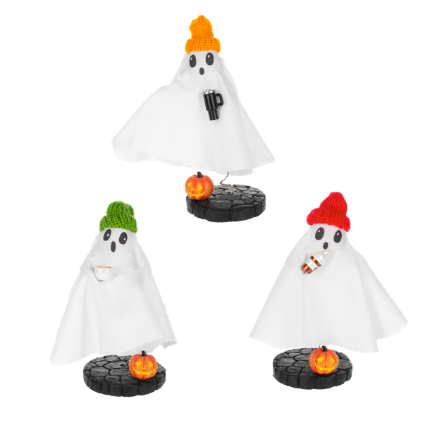 Freshly Boo'd Coffee - Wiggle Ghost Figurines