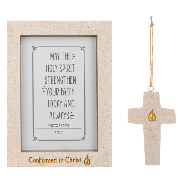 Written in Stone Frame and Ornament Set - Confirmation