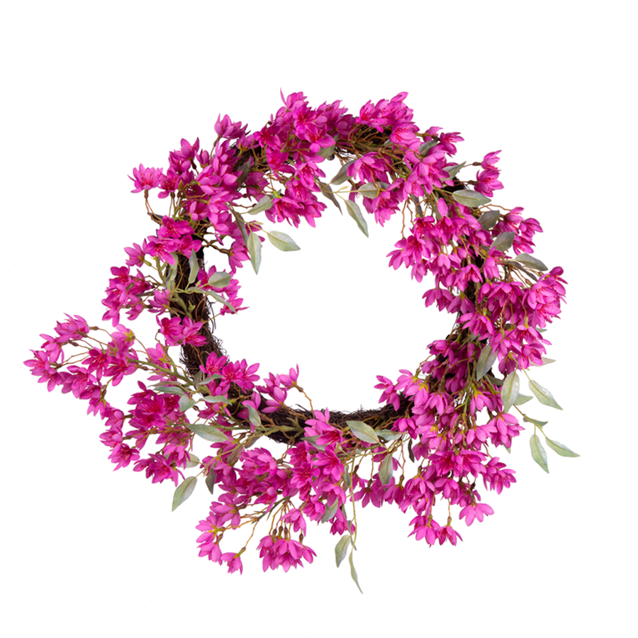 24" Blossom Floral Wreath