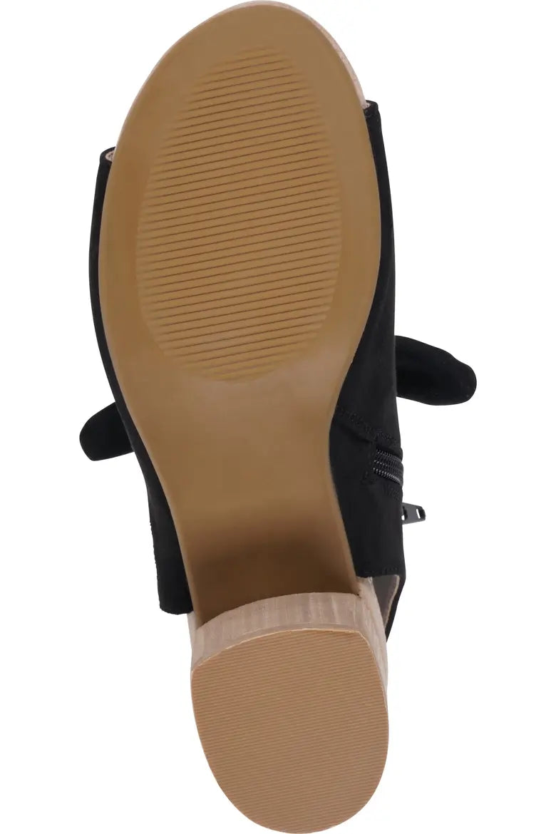 Women's Kimora Heeled Sandals- Black Suede