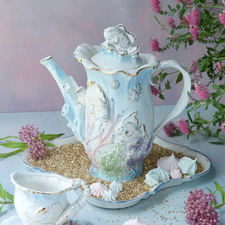 Glitterville Porcelain Sea Pot