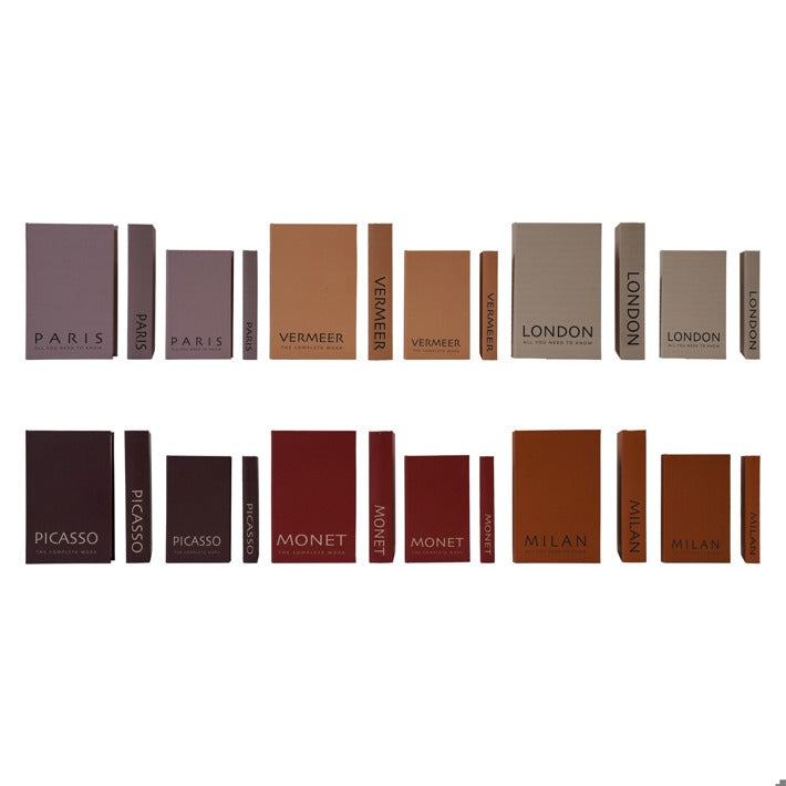 Hazel Mazel MDF & Linen Book Storage Box Sets