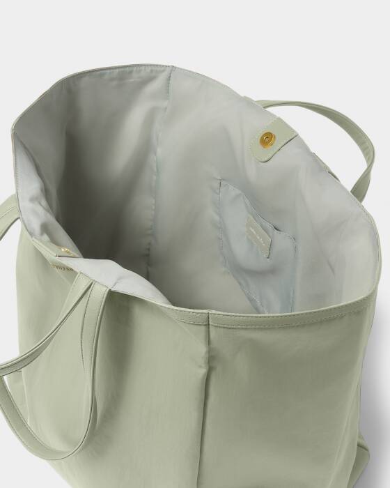 Katie Loxton Nylon -Luxe Oversized Tote Bag- Matcha Green
