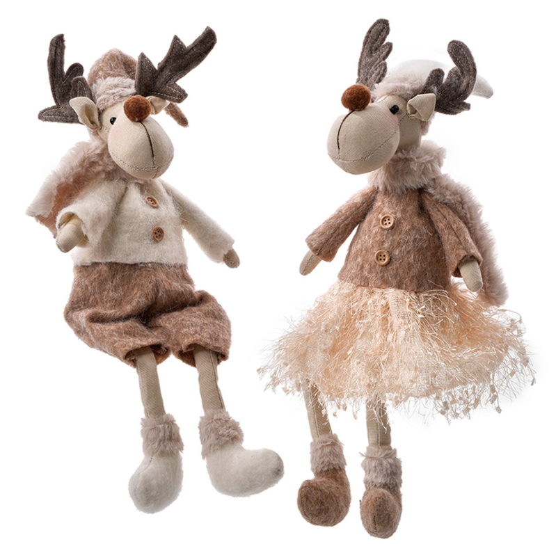 Fluffy Moose Shelf Sitter