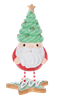 Frosted Santa Figurines