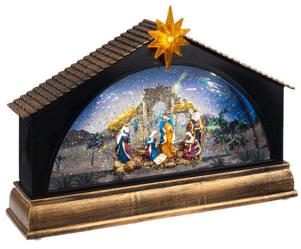 LED Light Up Shimmer Nativity Scene Figurine