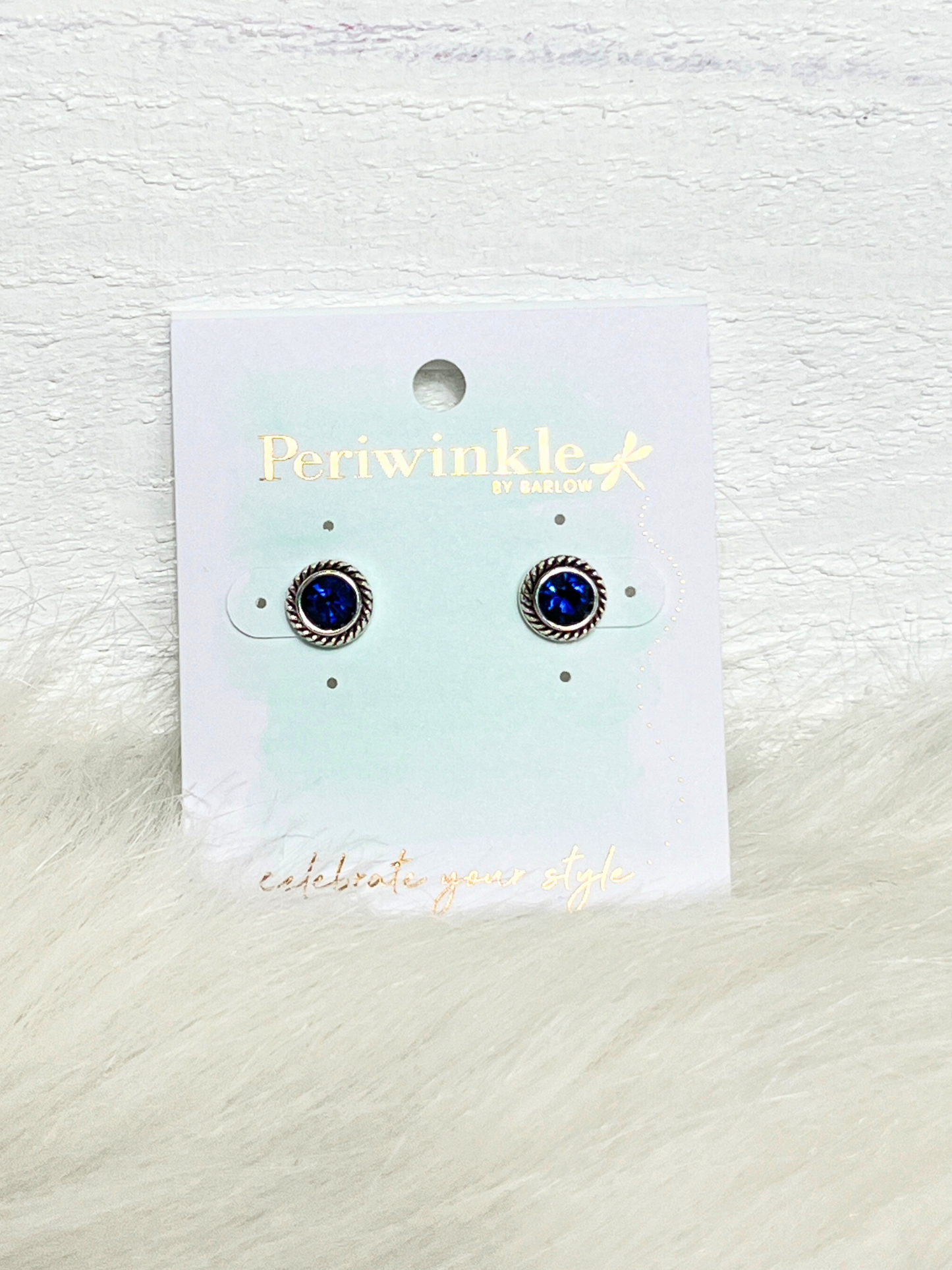 Colored Rope Crystal Studs