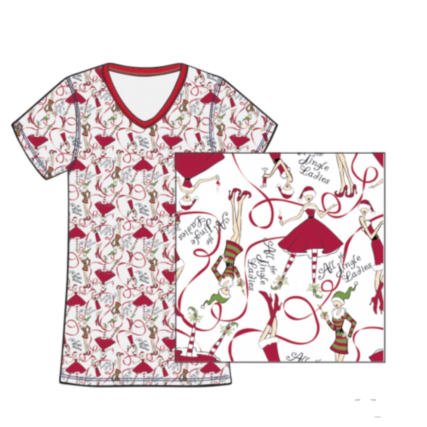 Jingle Ladies Night Gown
