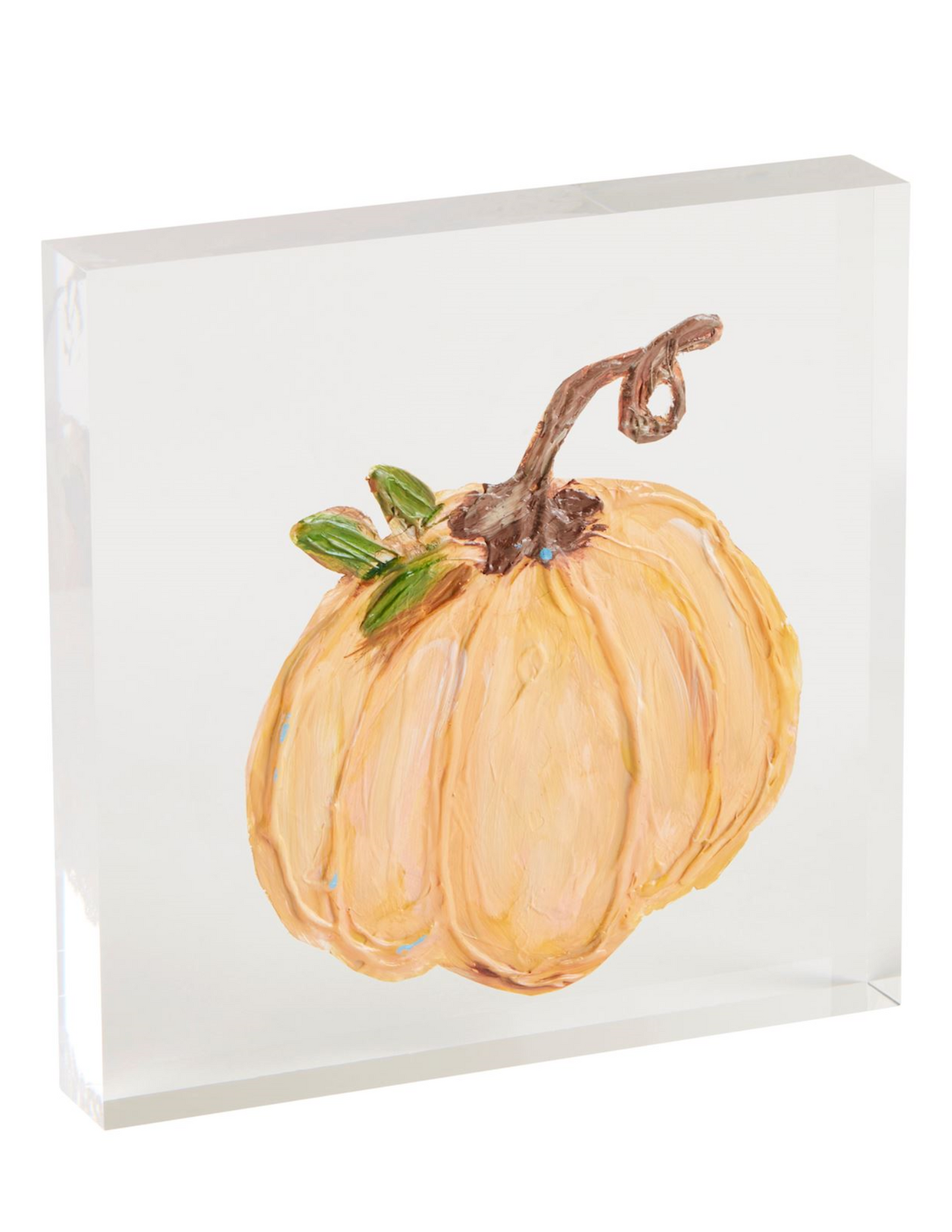 Mud Pie Acrylic Pumpkin Plaque