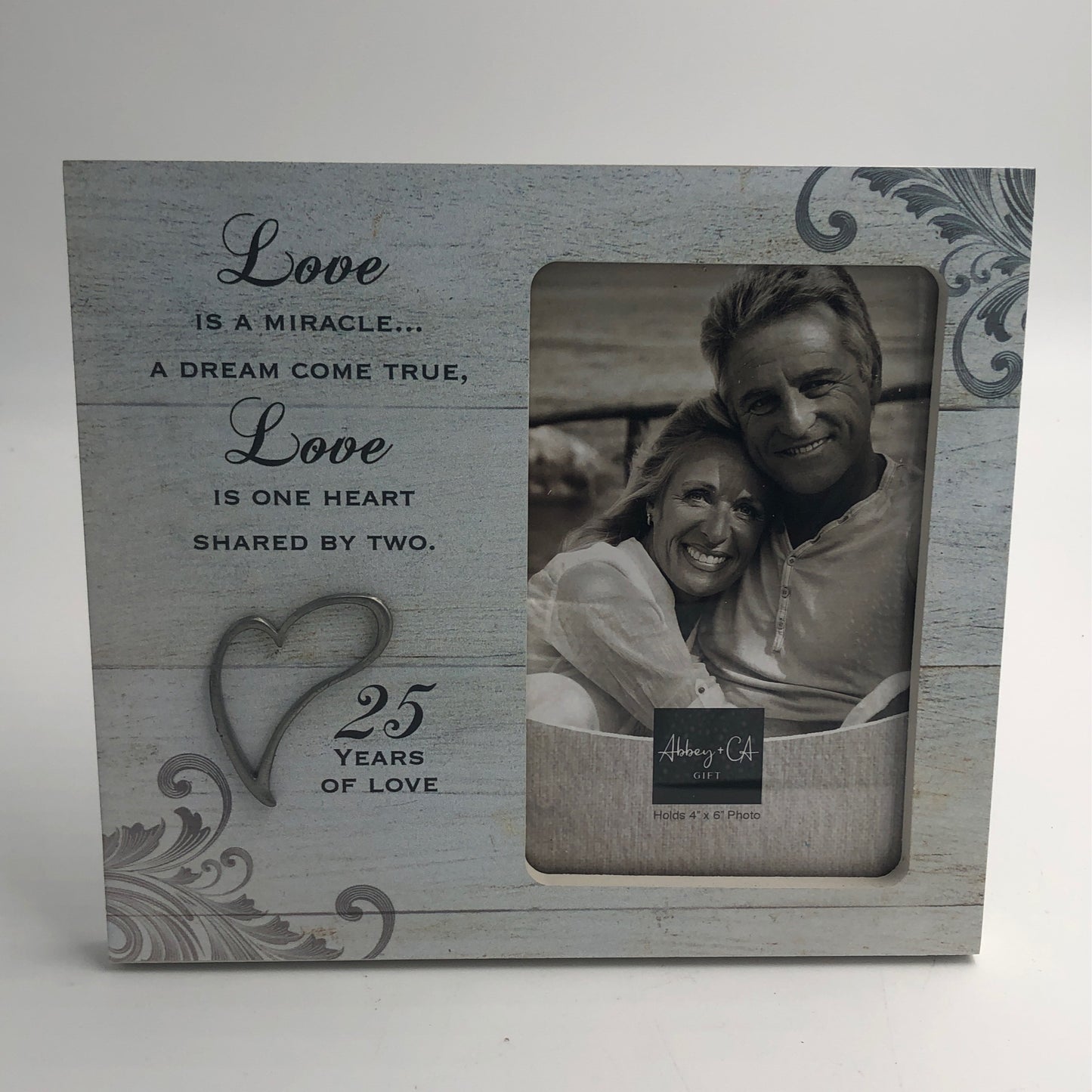 Love Is A Miracle 25 Year Anniversary Picture Frame