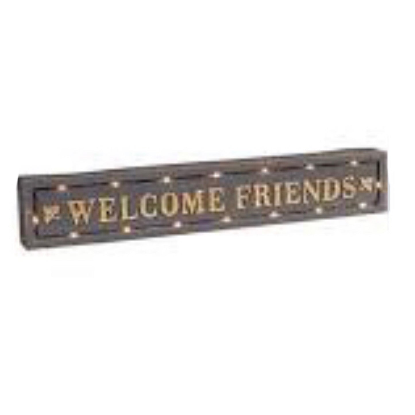Welcome Friends Light Up Wall Plaque