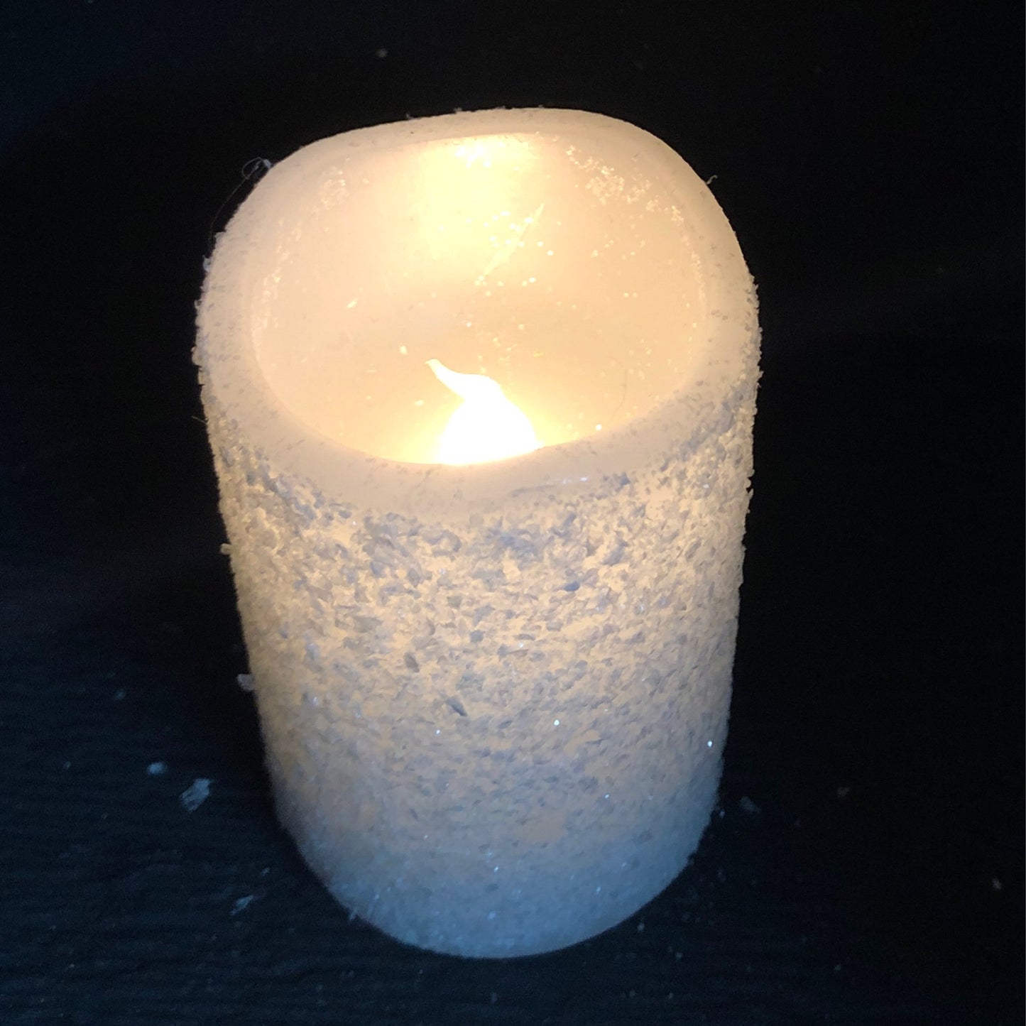 3" White Frosty Flameless Votive
