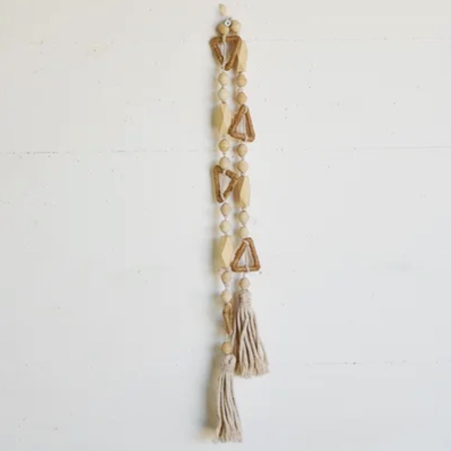 39.37" Natural Wood Beads Decor