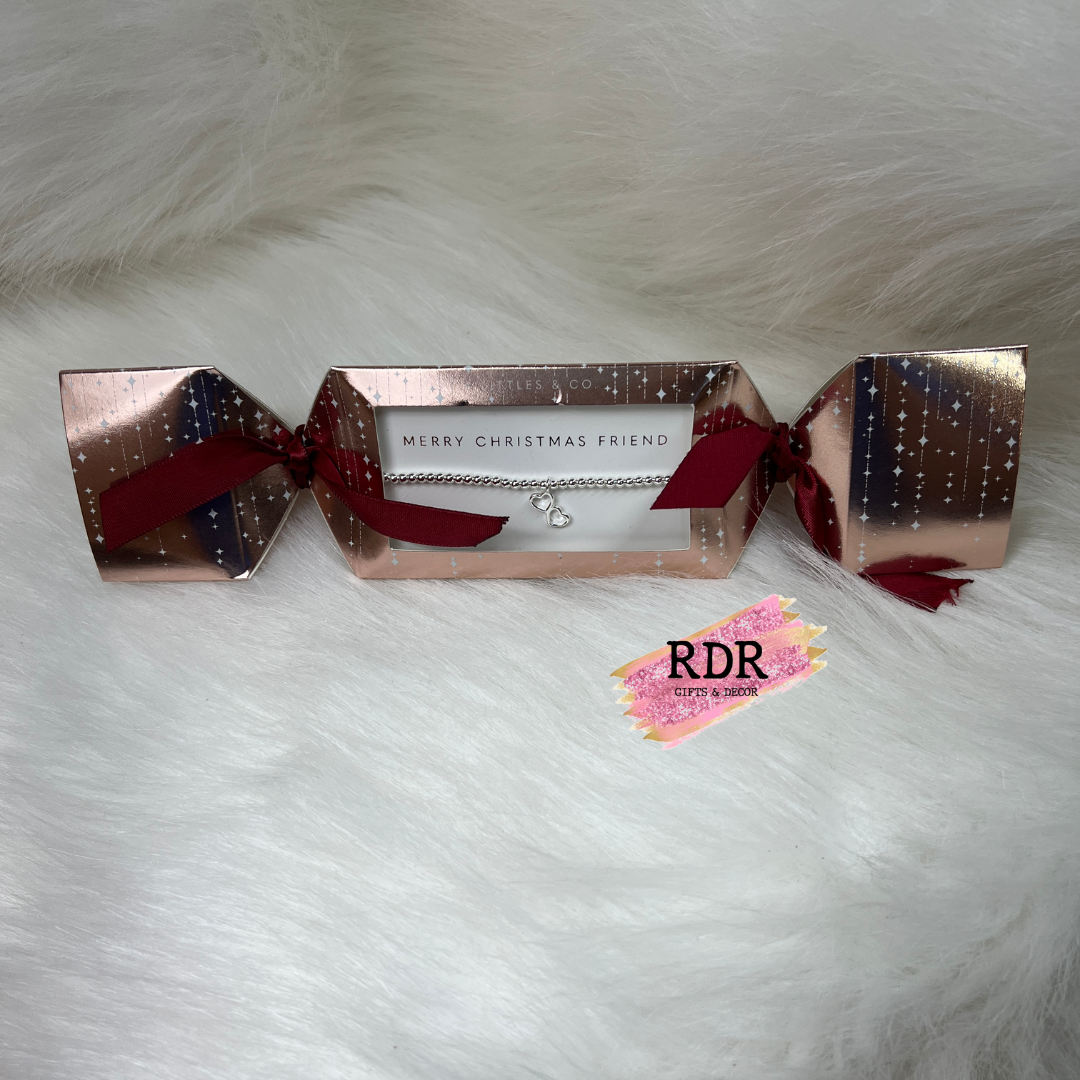 Merry Christmas Friend Bracelet In Cracker Gift Box