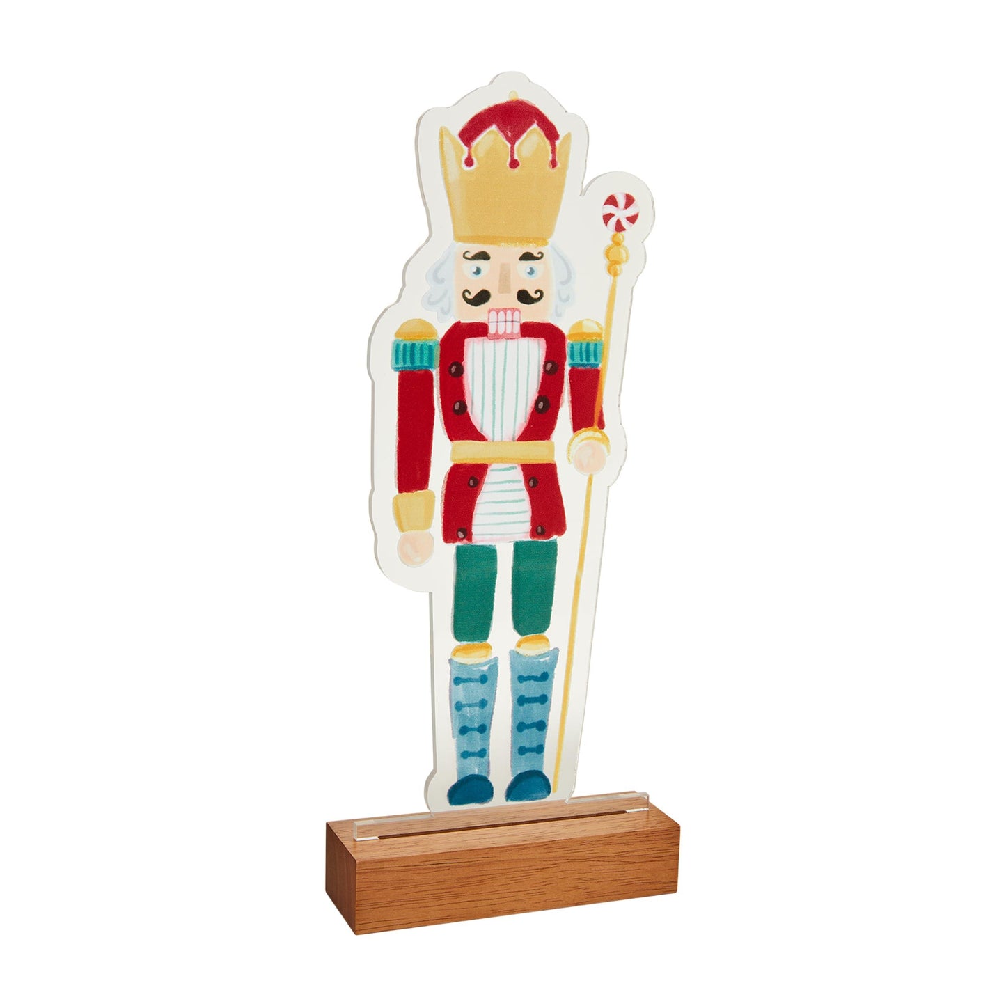 Mud Pie Acrylic Light Up Nutcracker Table Sitters