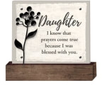 Antique Bronze Flower Plaque Sitter