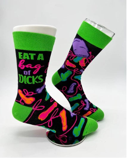 Men's Eat A Bag Of D**ks Socks