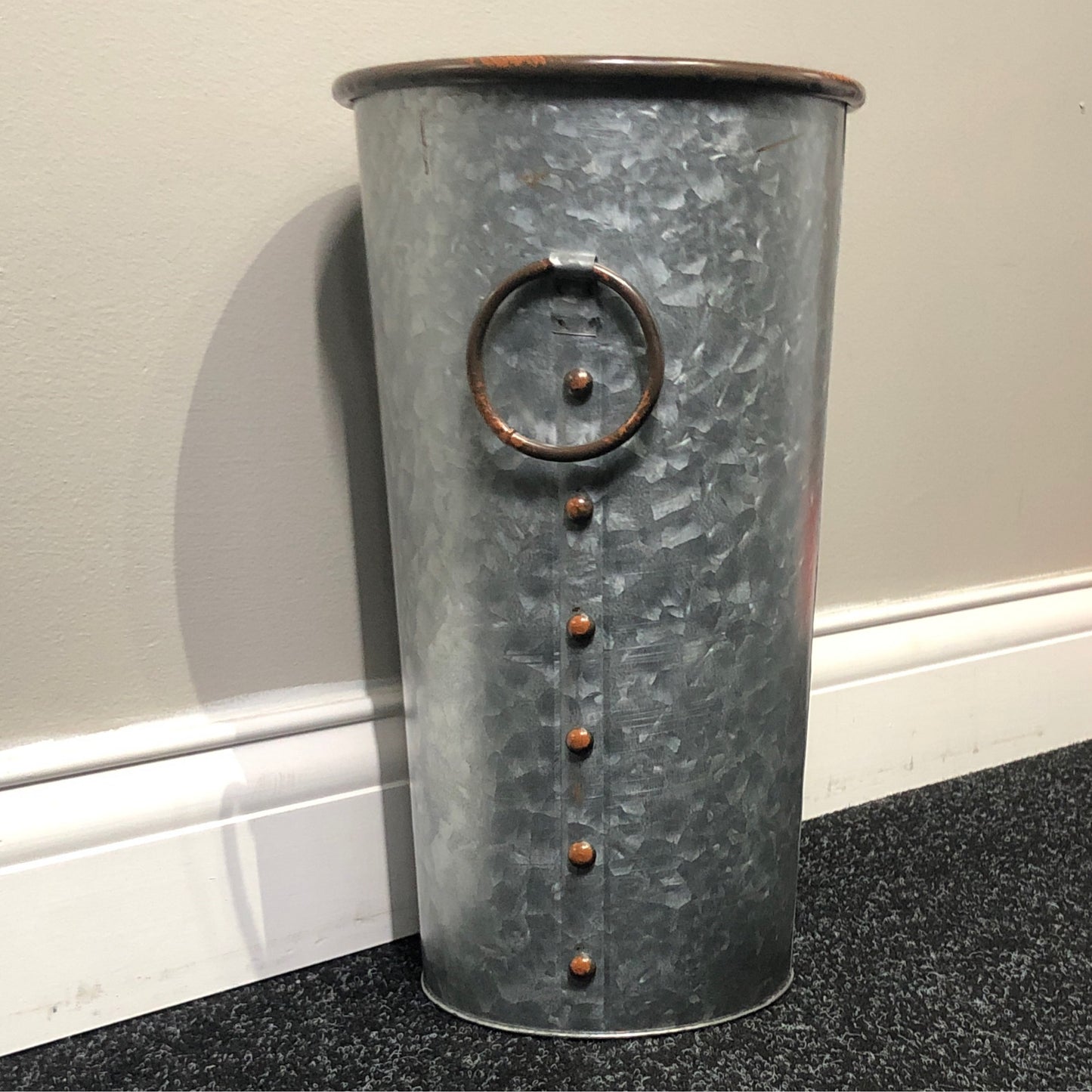 Small Tin Bucket With Small Round Handles