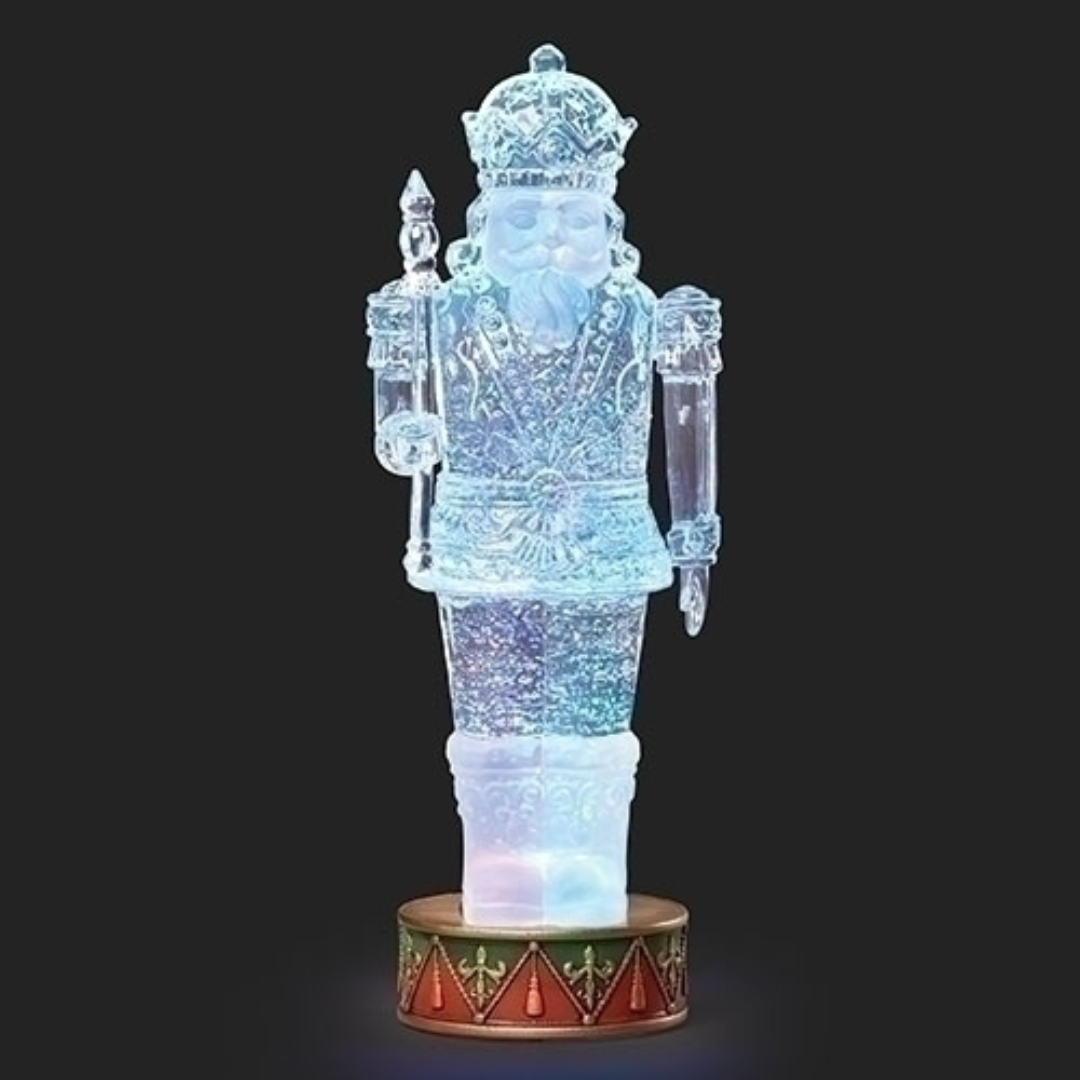 Lighted Swirl Globe Nutcracker