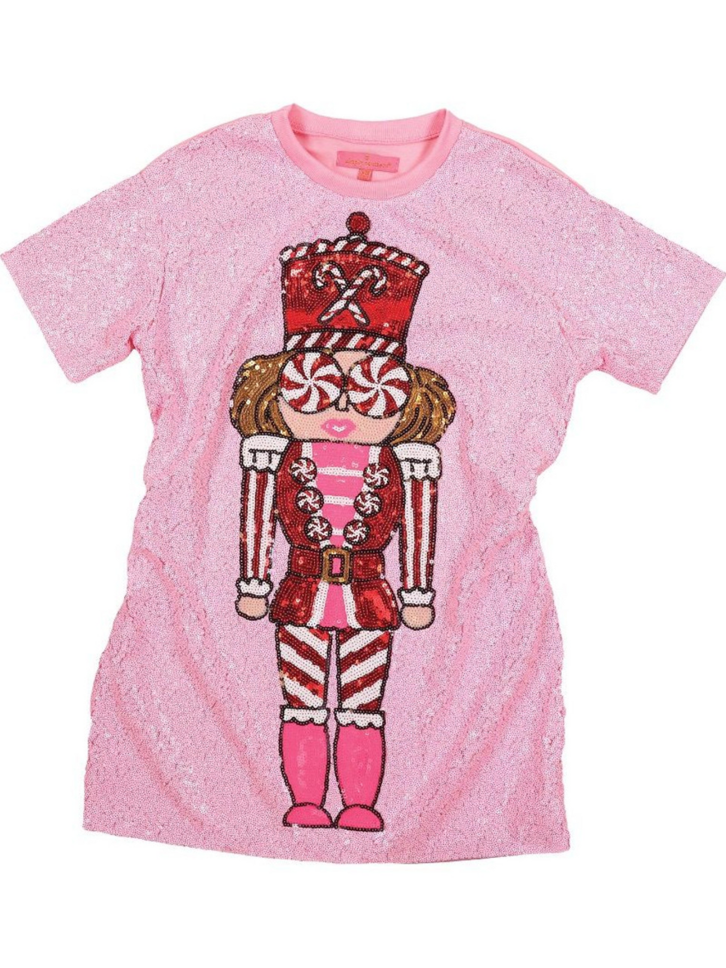 Simply Southern Pink Sequin Nutcracker Dress