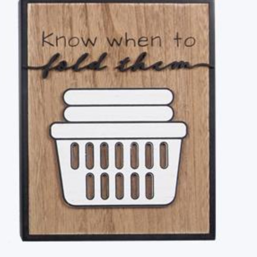 Laundry Wood Framed Box Sign
