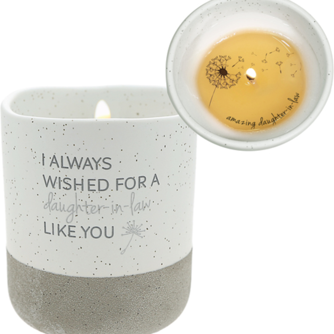 Ceramic Textured Bottom Candle