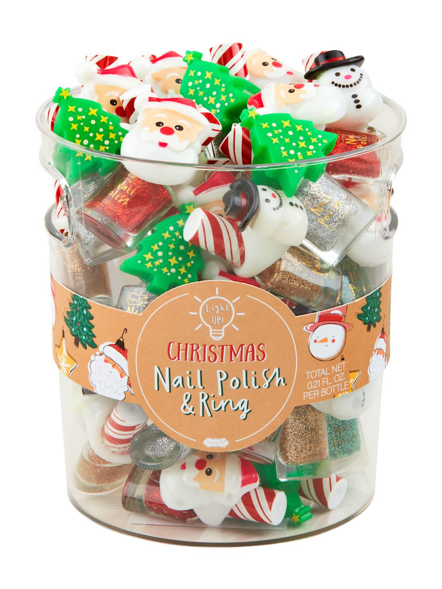 Mud Pie Christmas Nail Polish With Light Up Ring