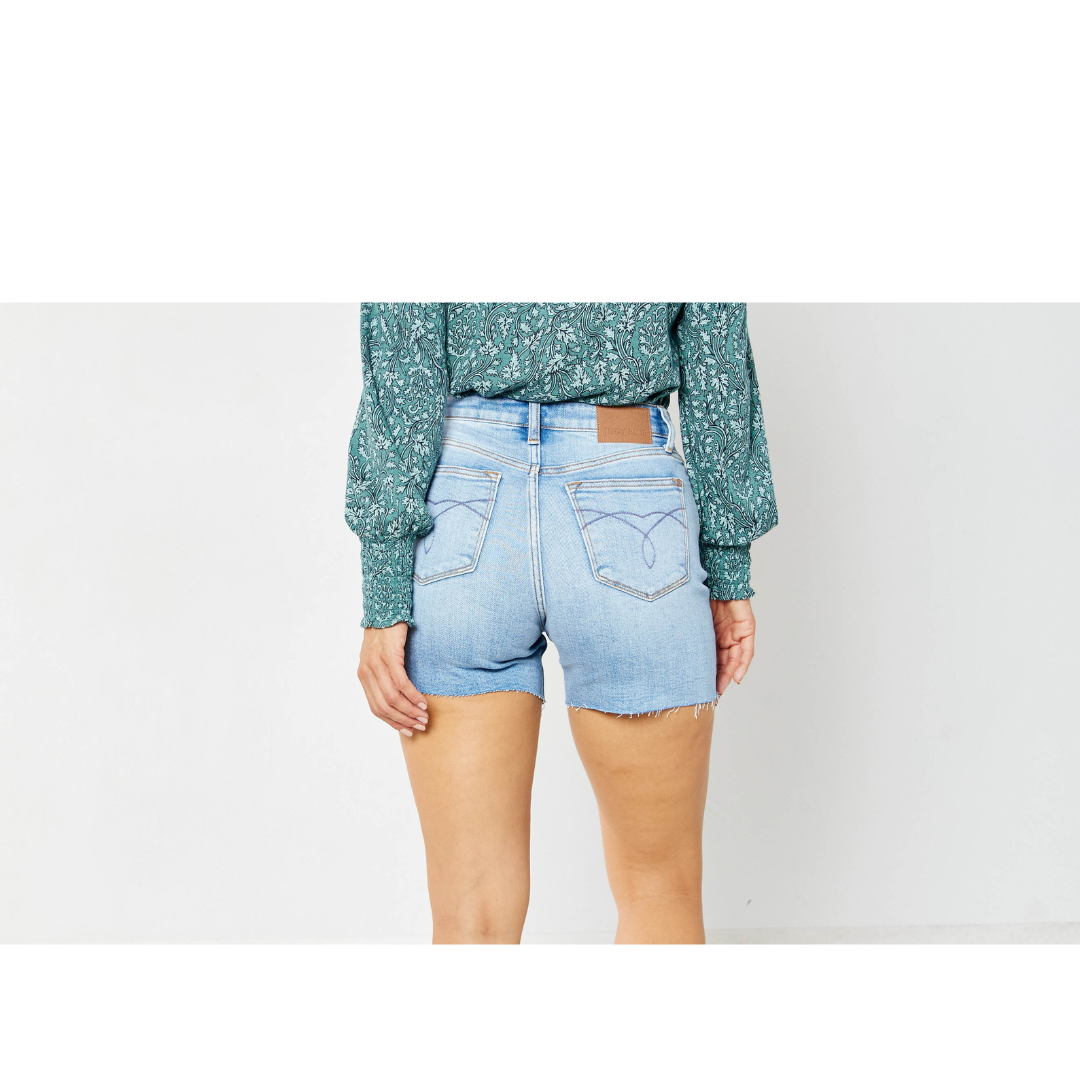 Judy Blue Light Denim High Waist Shorts