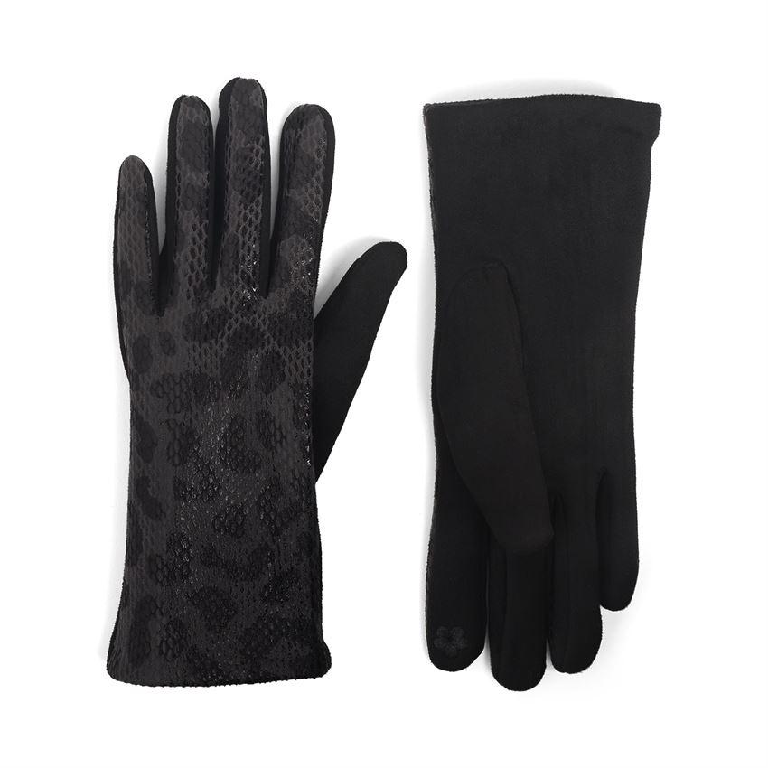 Coco + Carmen Shiny Snake Skin Gloves