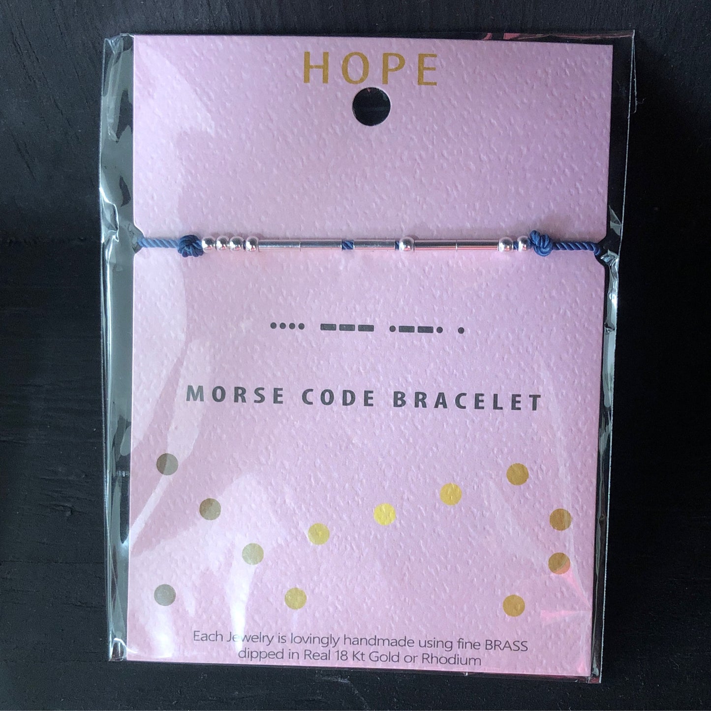 Hope Morse Code Bracelet
