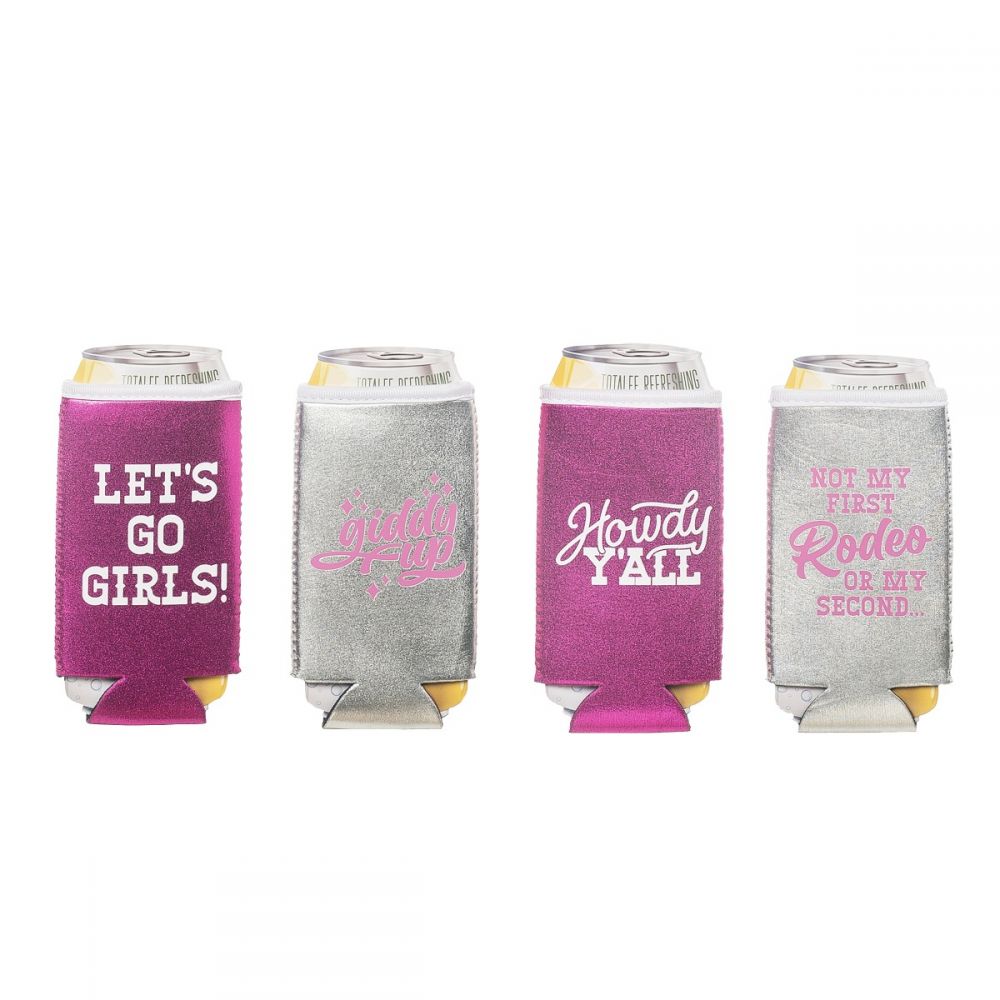 Giddy Up Metallic Koozies