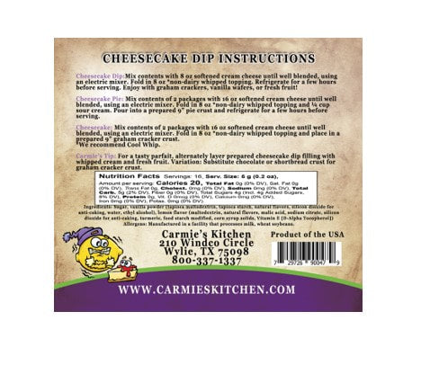 Carmie's Kitchen Lemon Icebox Cheesecake Dip